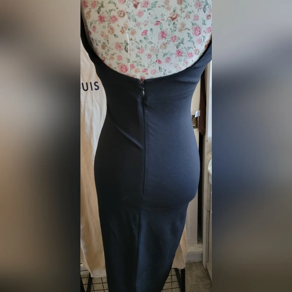 NBD Classic Black Square Neck Tank Dress SIZE Small - Picture 5 of 10